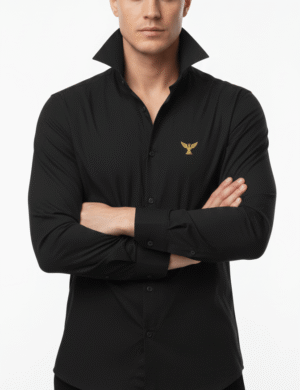 Chambray Cotton - Dark Charcoal