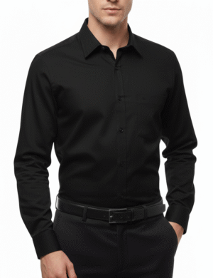 Cotton Elastane - Deep Charcoal Black