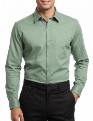 Cotton Broken Twill - Soft Sage Green